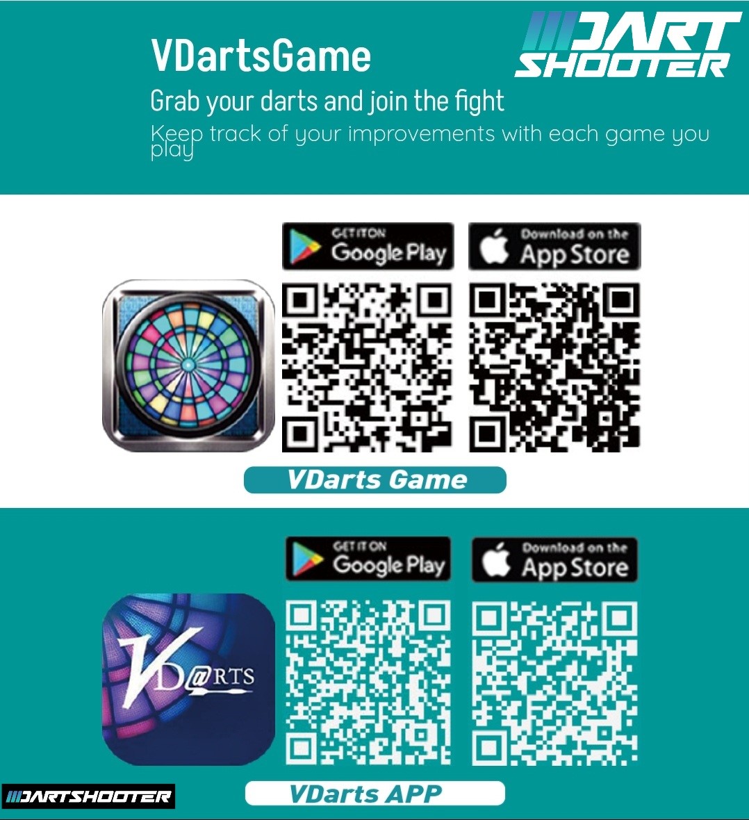 VDarts H4L Online Global Electronic Dartboard